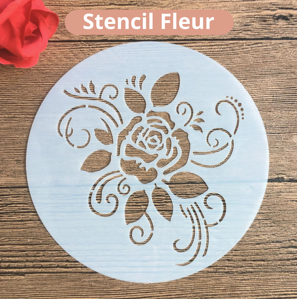 Stencil Fleur 2 6" (15cm)