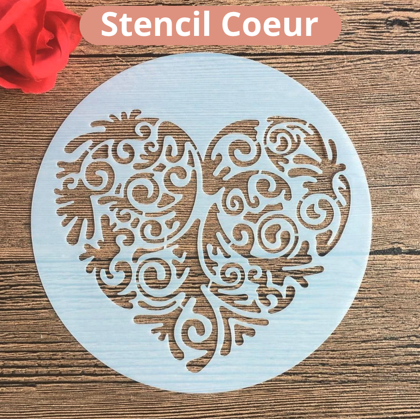 Stencil Coeur 6" (15cm)