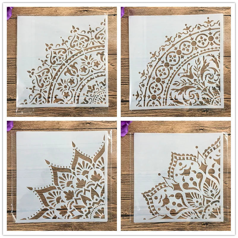 (4pcs) StencilArt Royal 7.8"x7.8" (20x20cm)